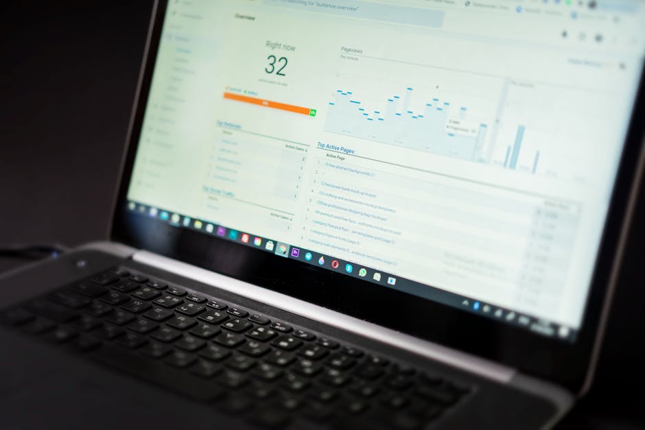 SEO keyword research tools, laptop analytics dashboard